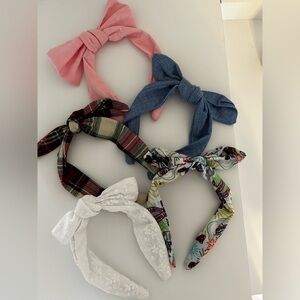 Set Of Five Headbands As Shown All Handmade & In New Condition